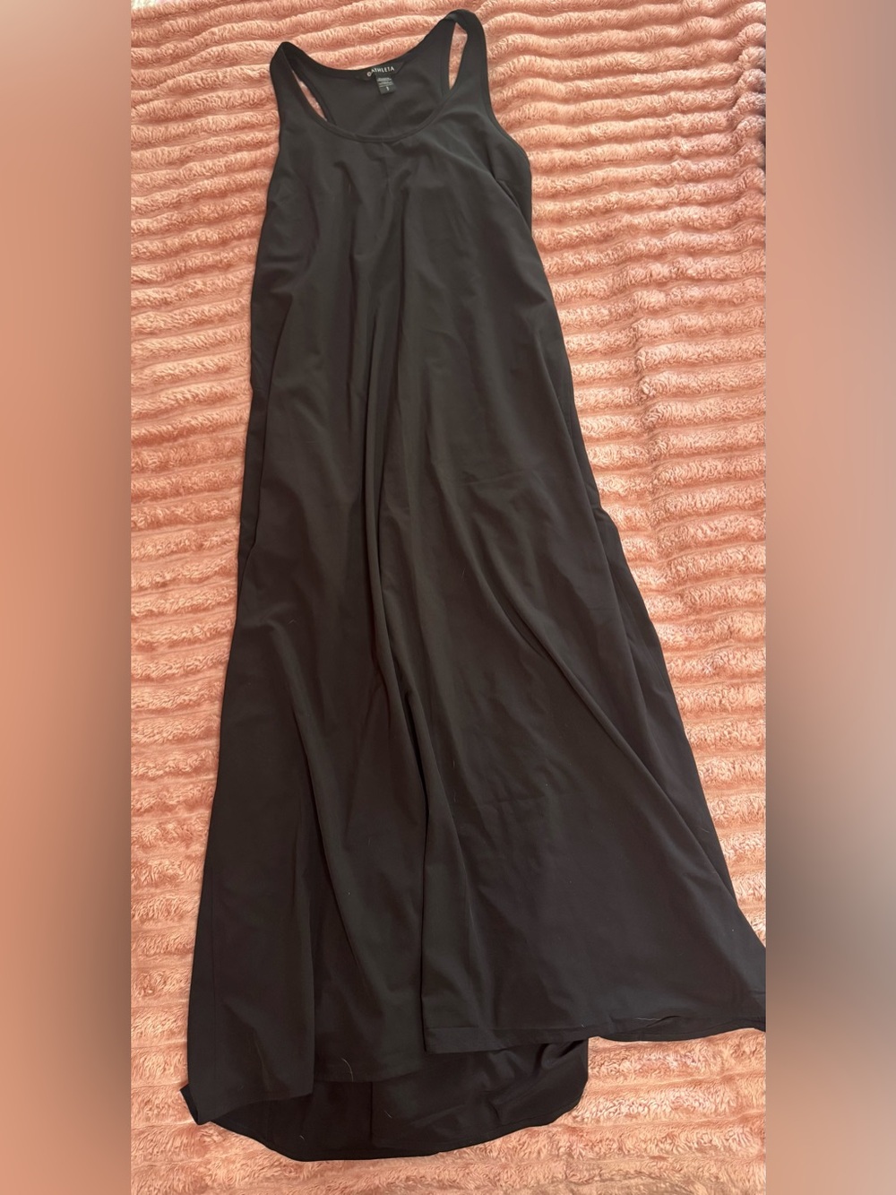 Athleta Black Racerback Maxi Skirt Dress